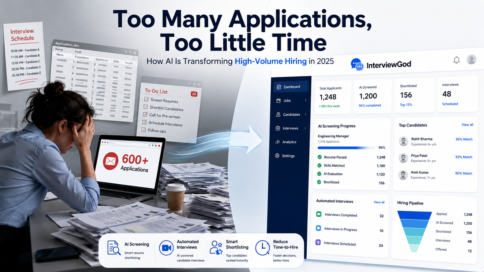 Too Many Applications, Too Little Time: How to Handle High-Volume Hiring